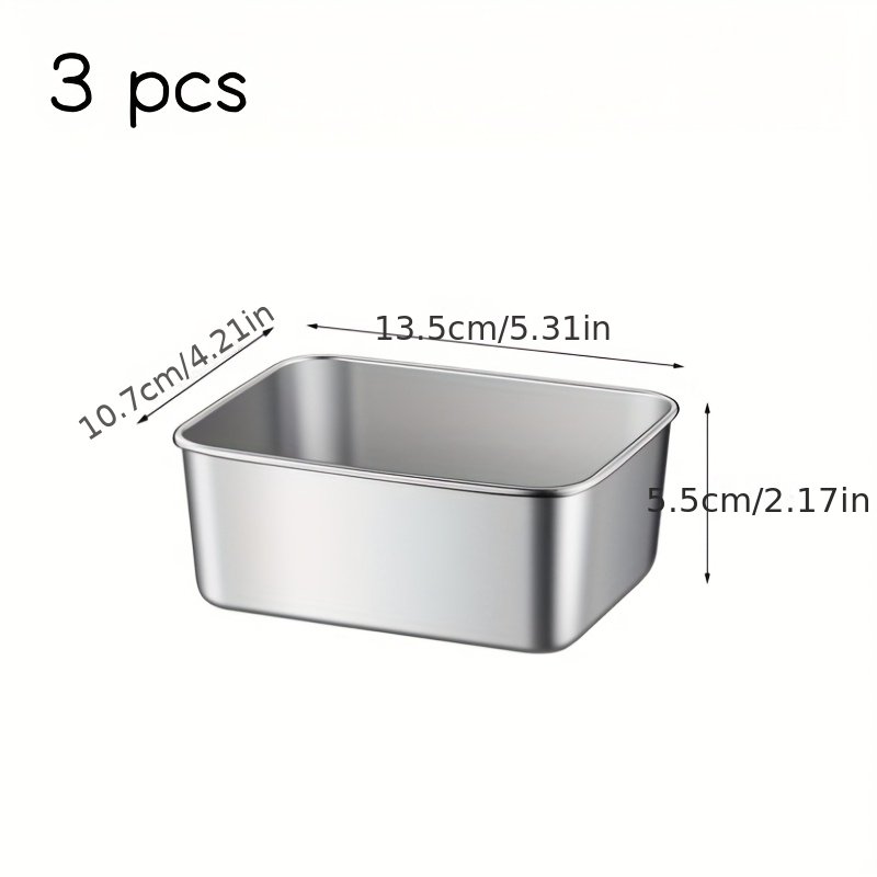 3pcs Multifunctional Rectangular Baking Molds - Image 4