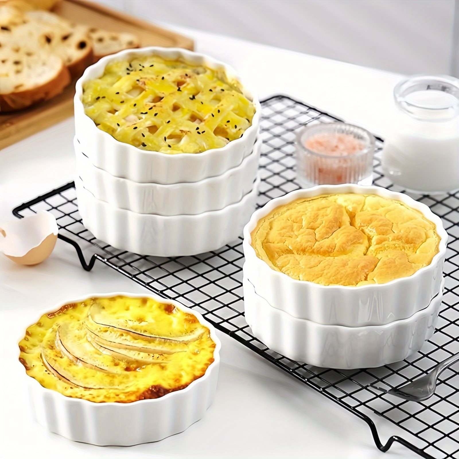 6pcs Deepen Porcelain Ramekins